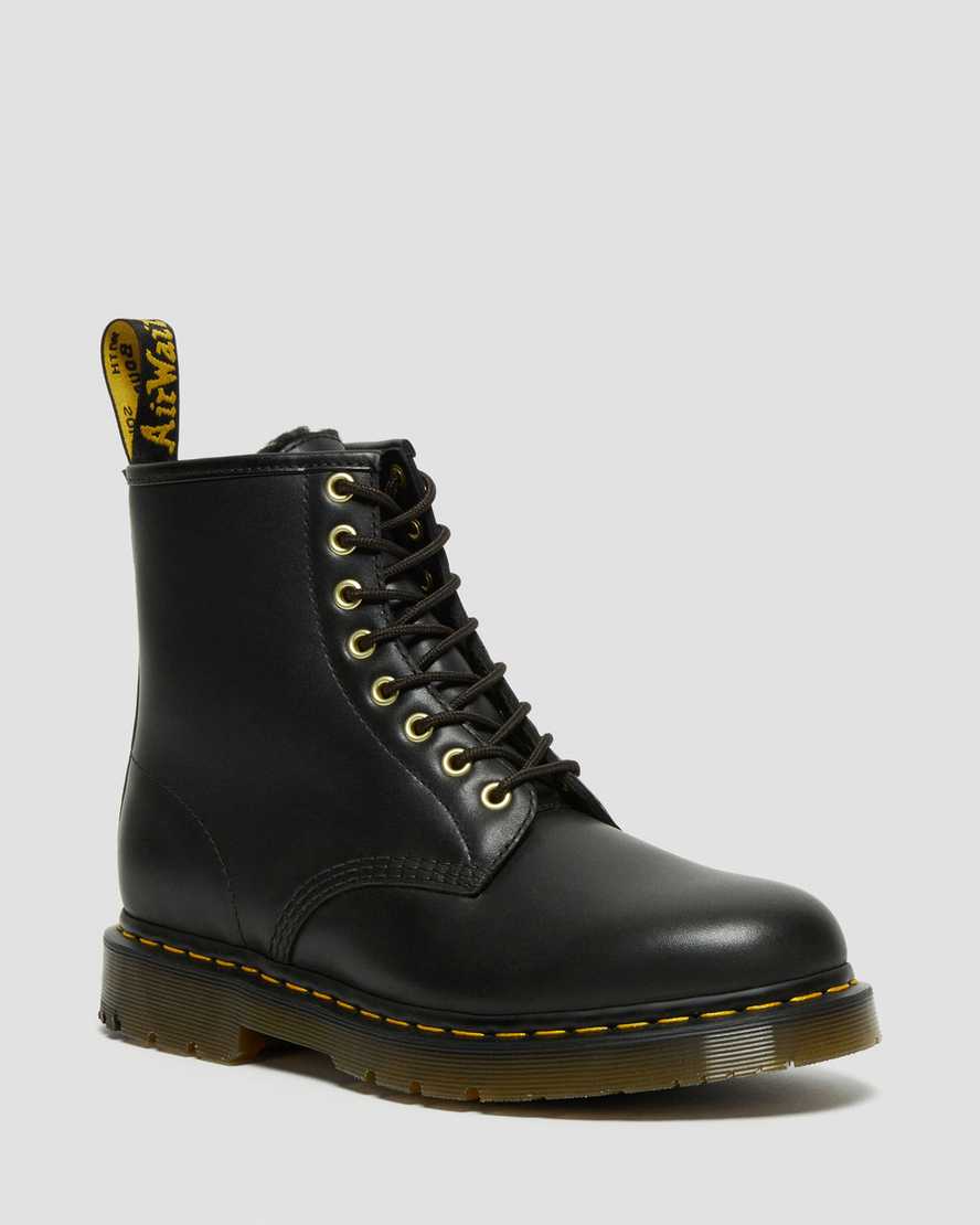 Dr. Martens 1460 DM's Wintergrip Deri Kadın Bağcıklı Bot - Bot Siyah |AUJNO6180|